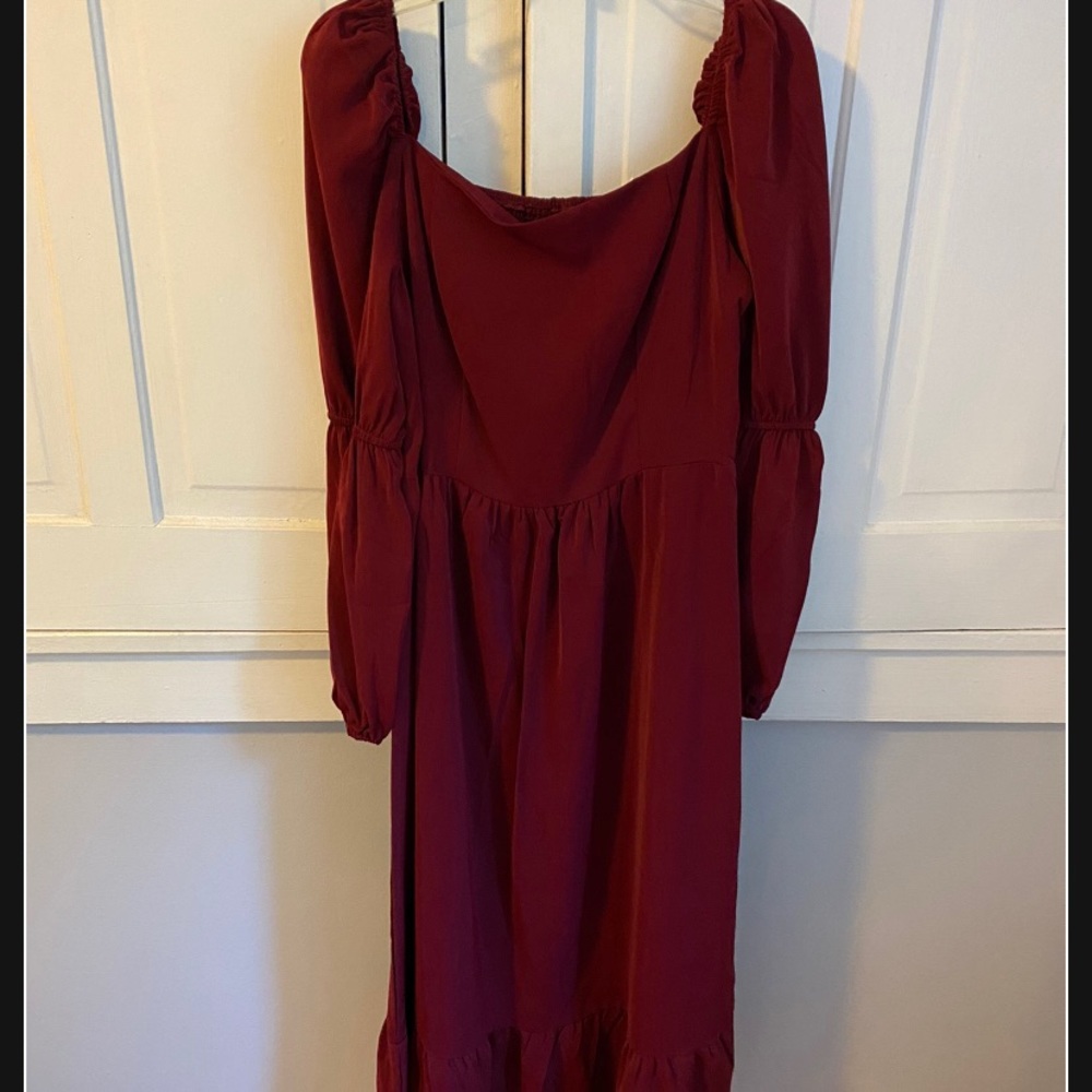 Maroon Maxi Dress